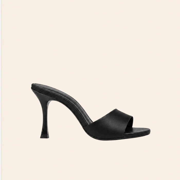 Azélia — Mules à Talons Noires