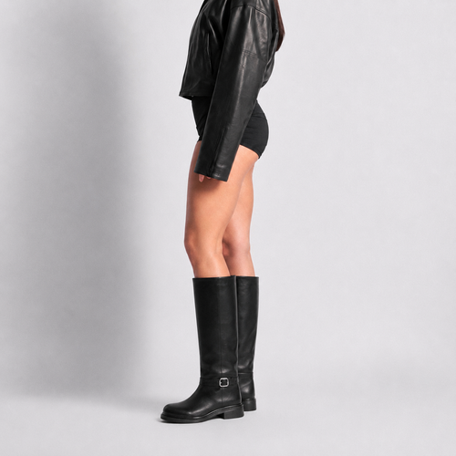 Amalia — Bottes Hautes à Boucles Noires