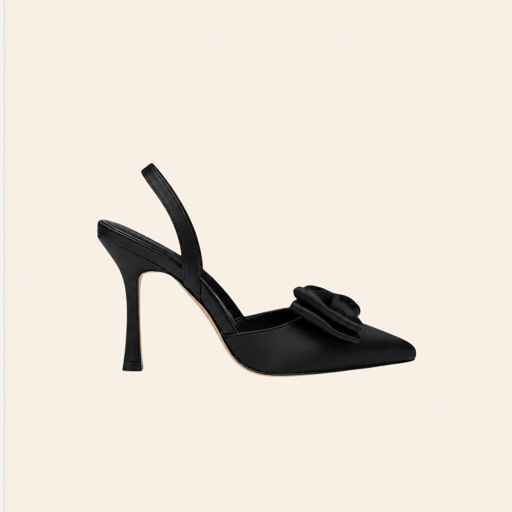 Bianca — Escarpins à Nœud Noirs