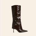 Elvira — Bottes Hautes à Talons et Boucles