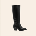 Carmela — Bottes Hautes à Talon Western Noires