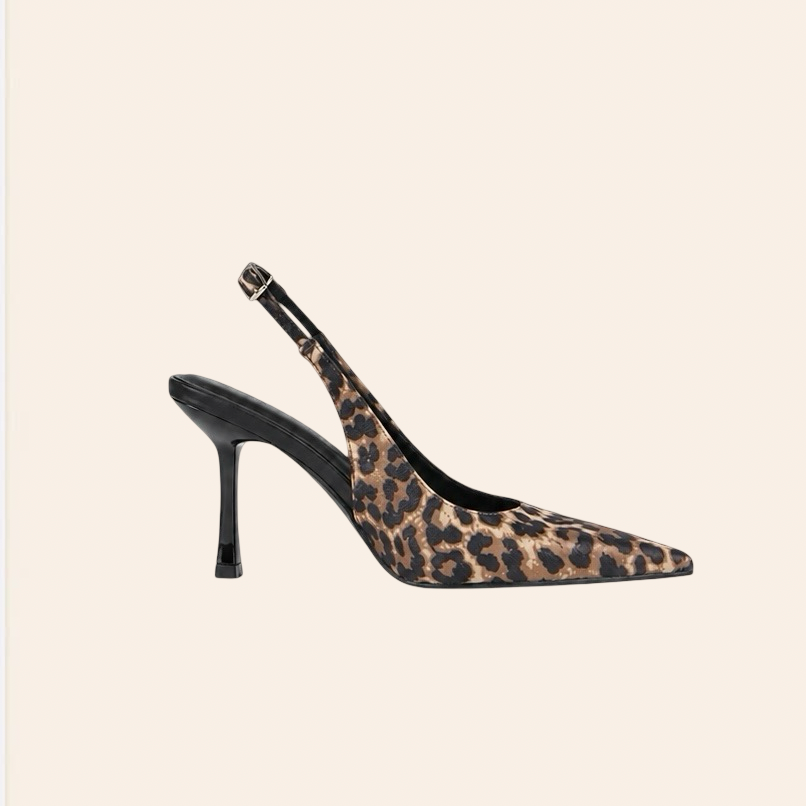 Soledad — Escarpins Slingback Léopard