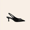 Benita — Escarpins Slingback Vernis Noirs