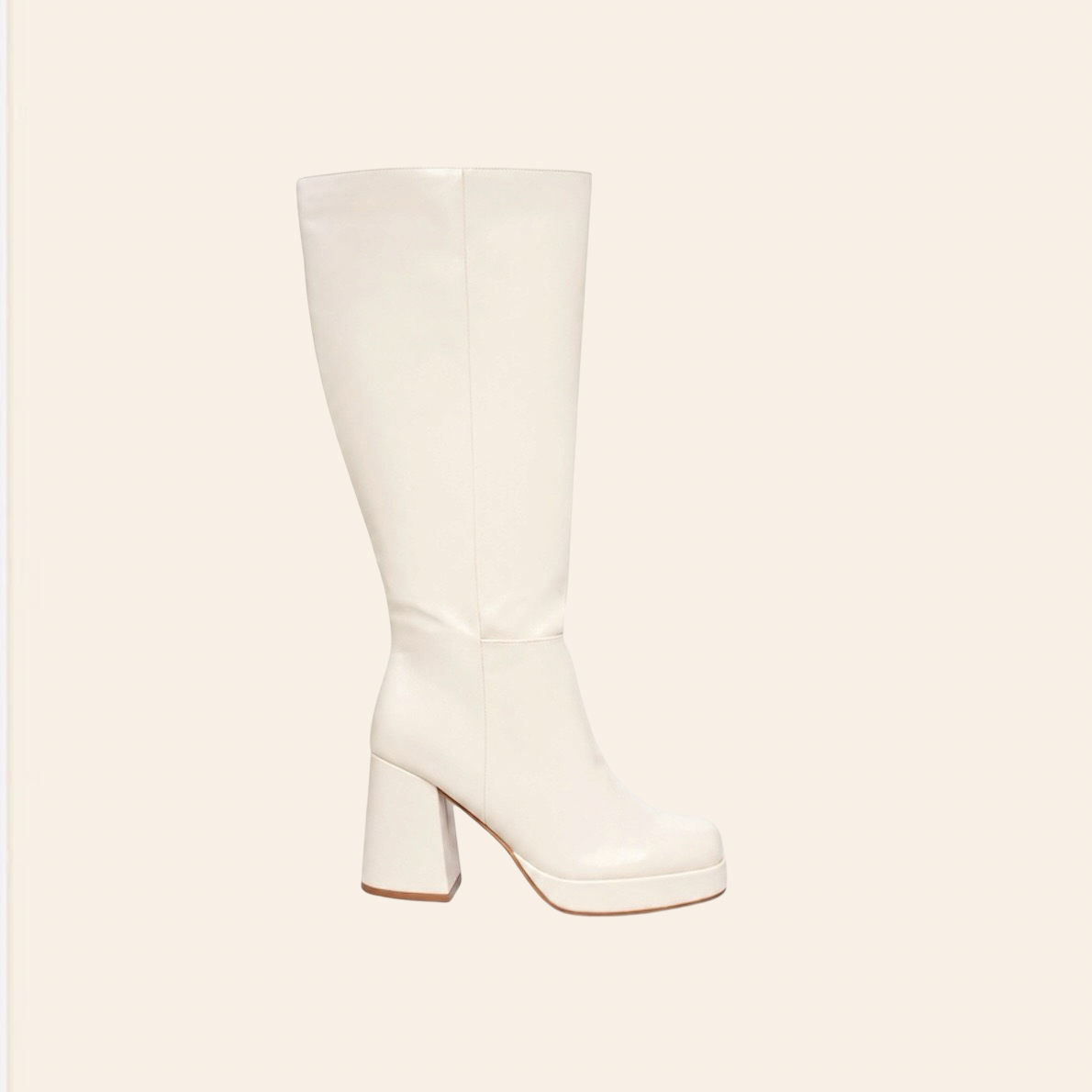 Lili — Bottes Hautes à Plateforme Blanches