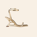 Sorella — Sandales à Talons Sculpturaux Dorées