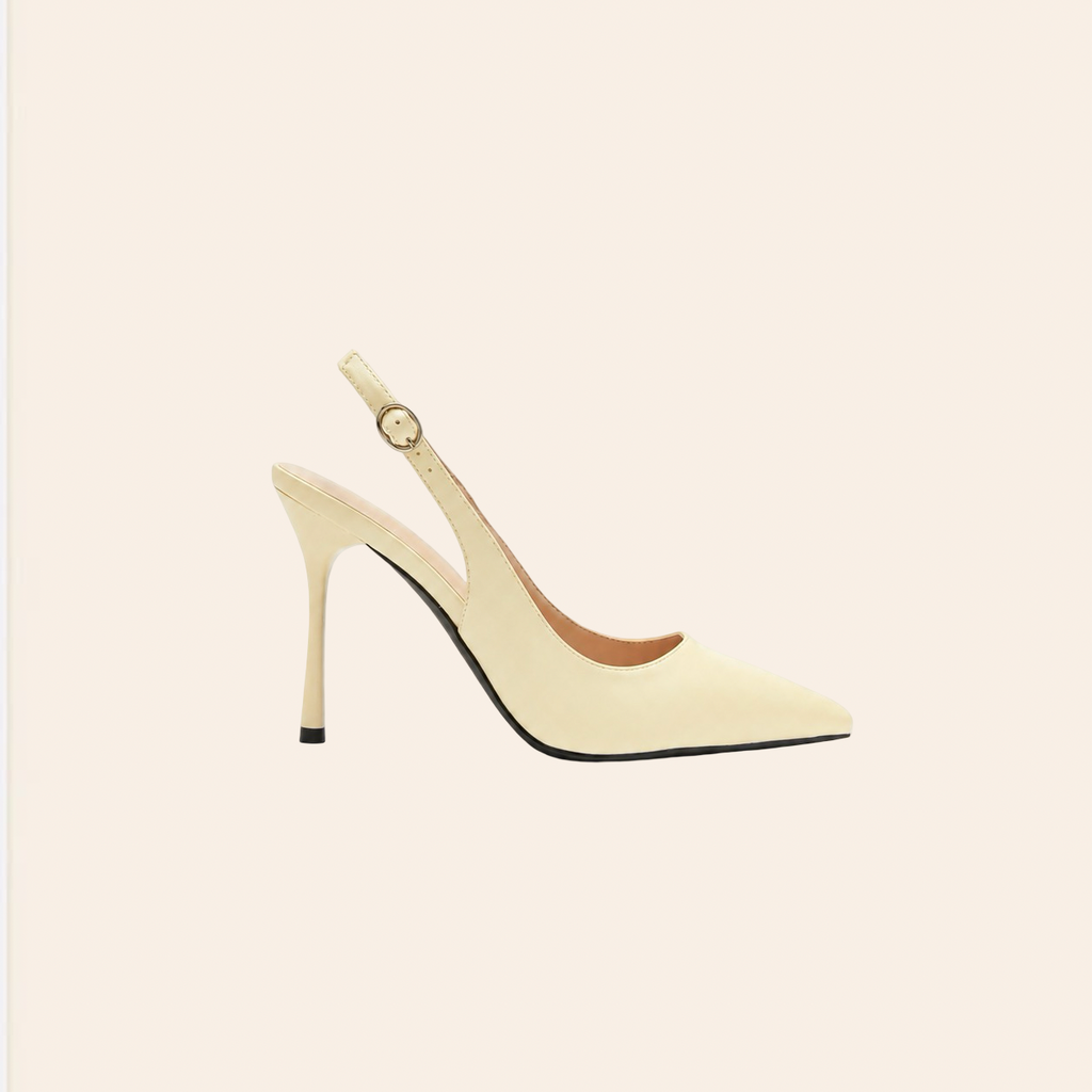Ilaya — Escarpins Slingback à Talons Aiguilles Jaune