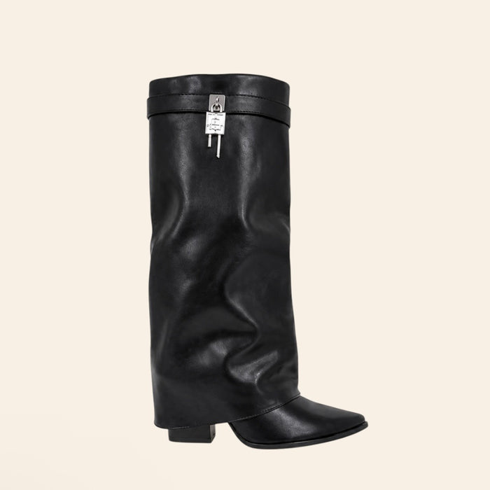 Julie — Bottes Hautes à Détail Cadenas